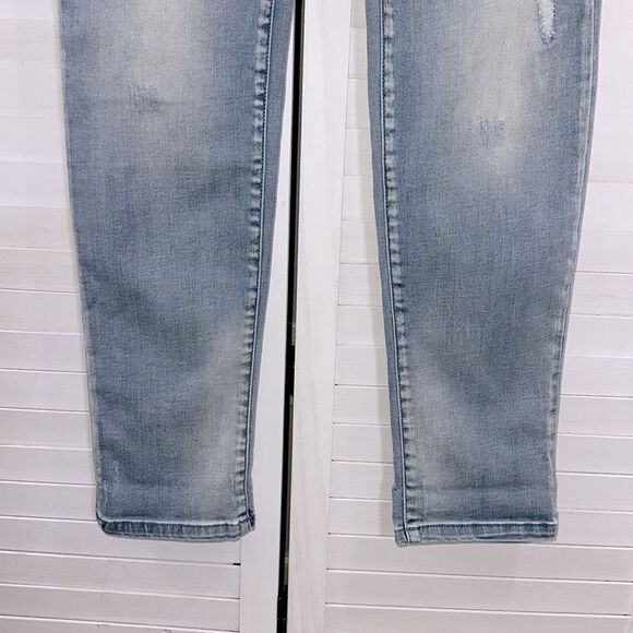 Chico's Black Label Ankle Jeans Size 1 (8) Distressed Lace - Picture 8 of 16